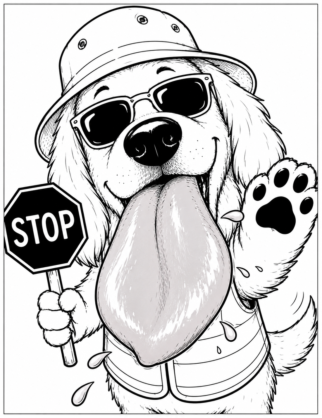 Toby colouring page 5